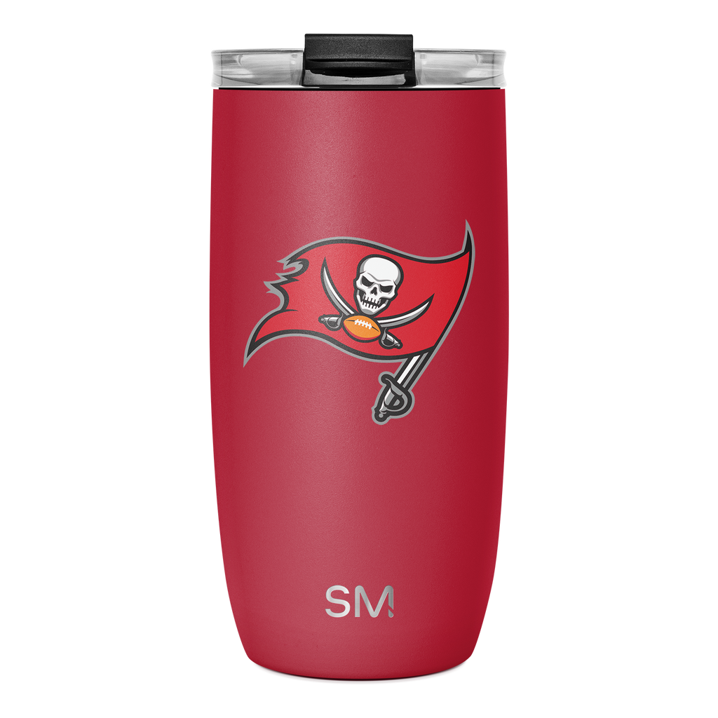 NFL Voyager Tumbler with Clear Flip Lid & Straw